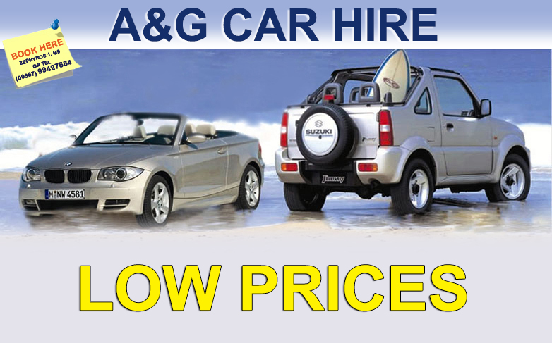 a&g rent a car low prices